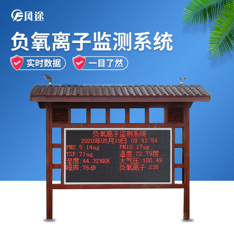 負氧離子監測系統，讓空氣清新指數看得見